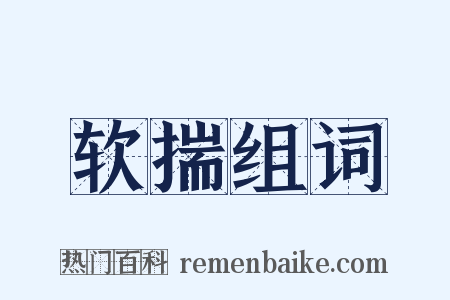 软揣组词是什么意思的图片